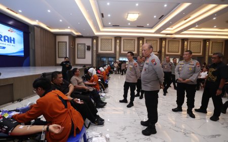 Aksi Sosial Polda Jatim Sambut Hari Bhayangkara ke-80 Gelar, Donor Darah Untuk Kemanusiaan