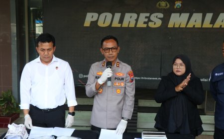 Polres Malang Gagalkan Peredaran 1,1 Kg Sabu dan Ribuan Ekstasi Asal Jakarta